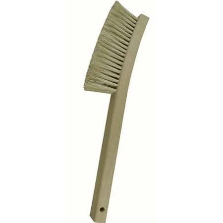 Gordon Brush 4 X 19 Row Hog Bristle and 13-3/4 Curved Wood Handle Plater's Brush, PK12 414CKG
